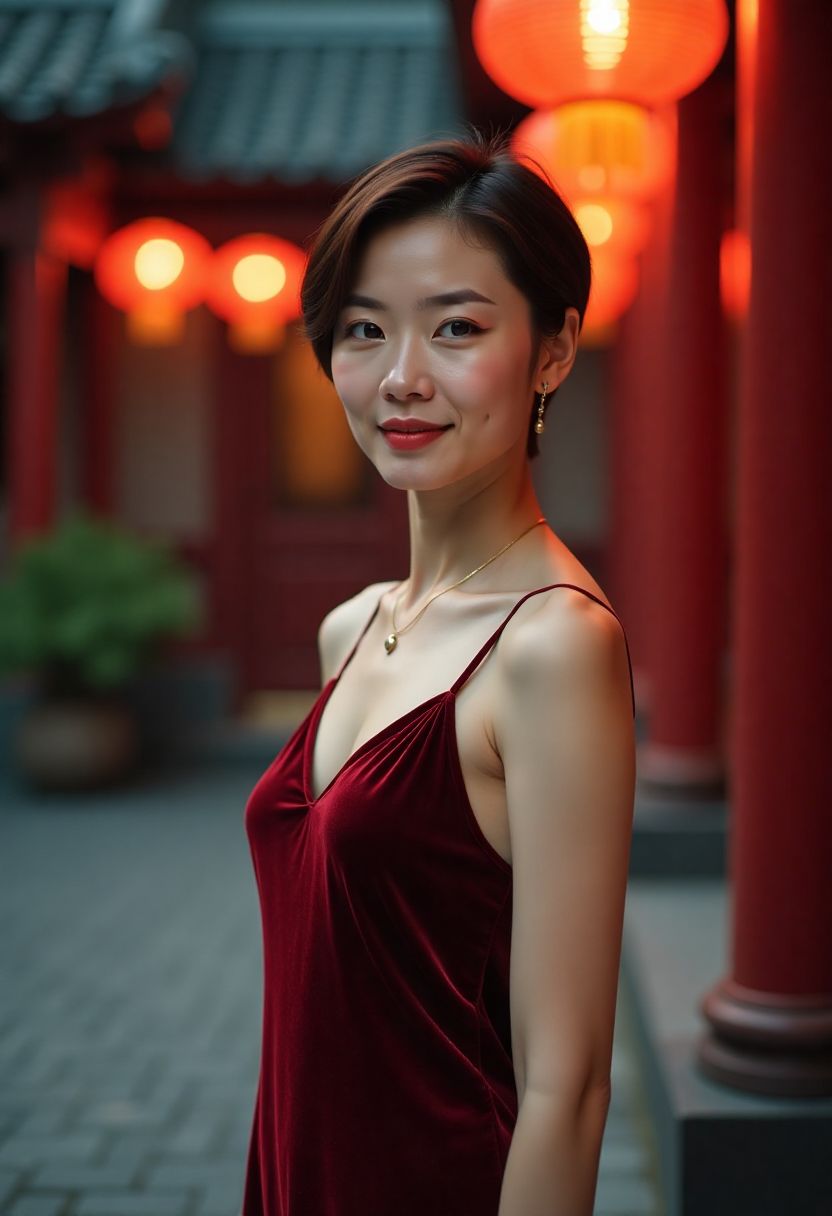 短片拍摄现场的监视器画面